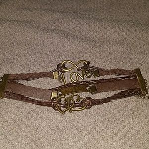 Trendy leather bracelet